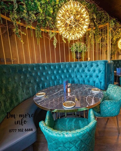 Restaurant booth seating set - booth,